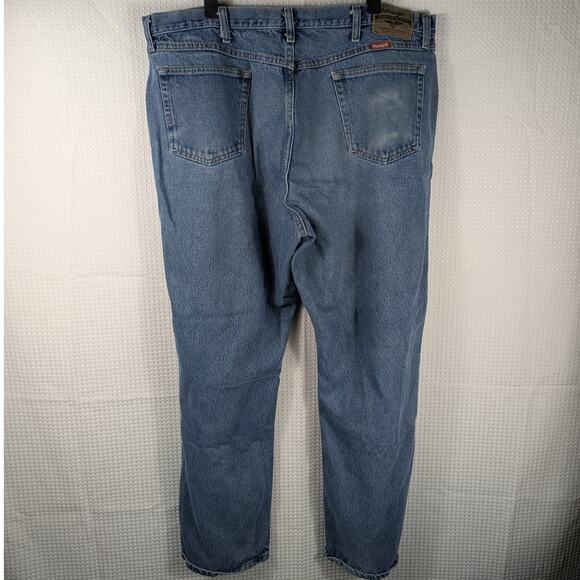 Wrangler Relaxed Fit Jeans 42x32 Blue Denim Made in Mexico Men’s 9760WDR - Picture 2 of 4